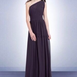 Bill Levkoff One-Shoulder Floor-Length Bridesmaid’s Dress